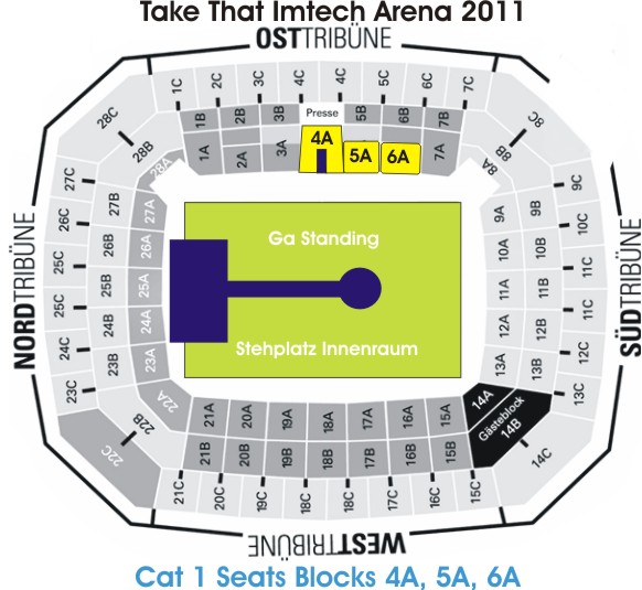Imtech Arena Hamburg Take That 2011